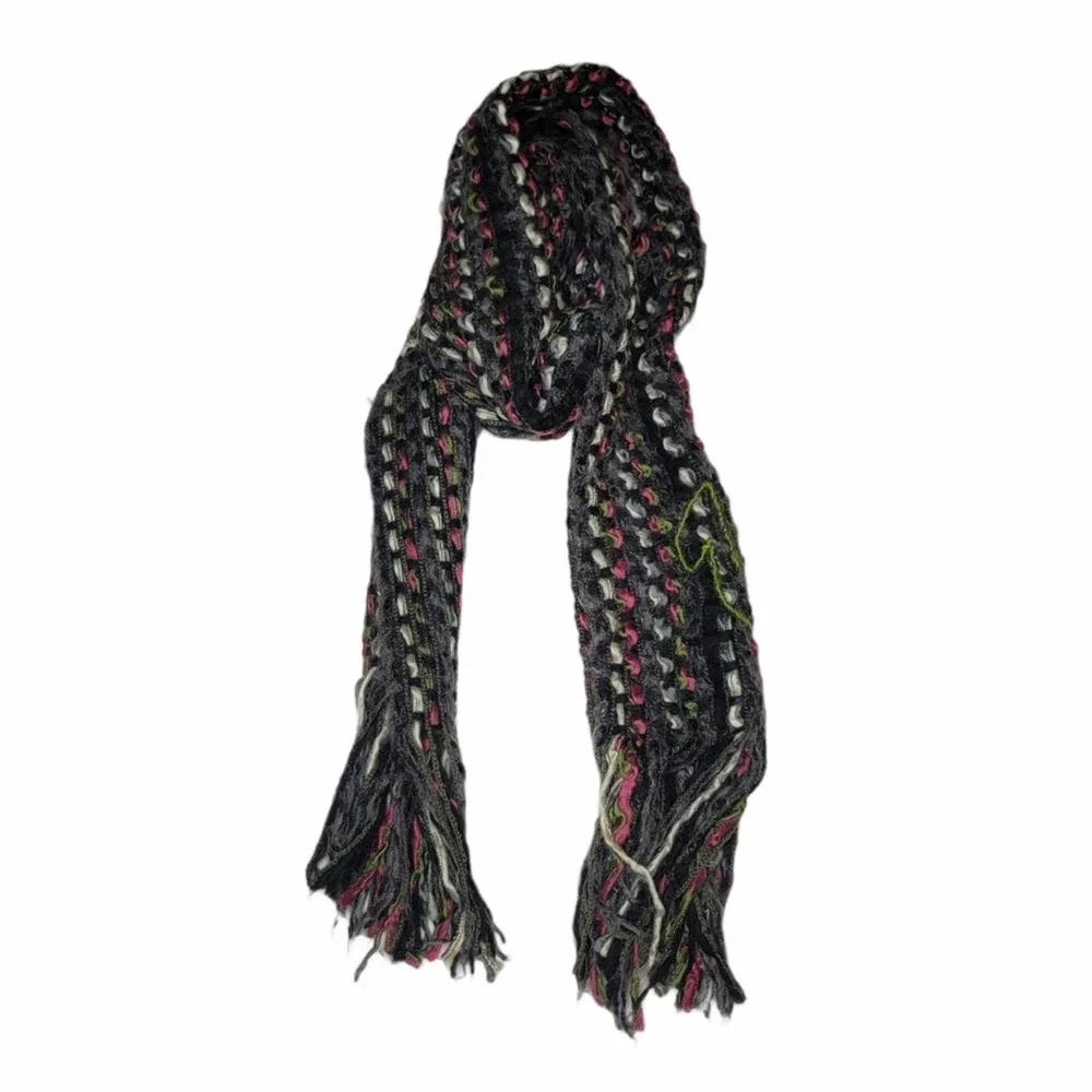 True Religion Brand Jeans Colorful Acrylic Scarf - Picture 1 of 6